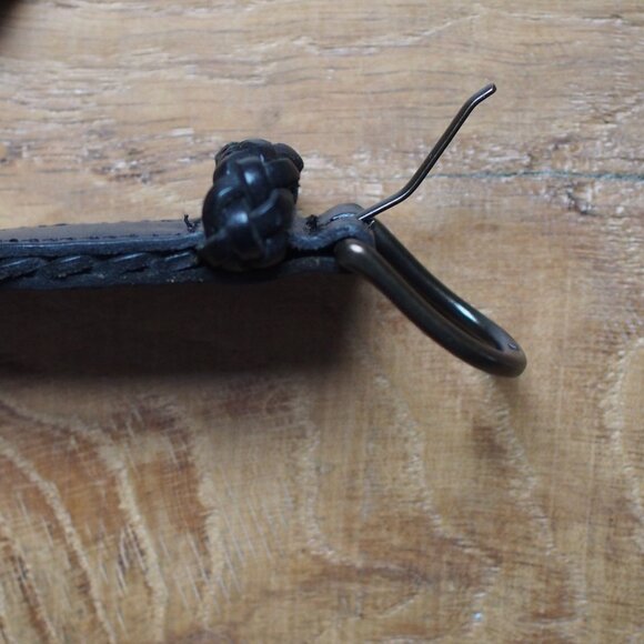 Lands' End | Like NEW Black Leather Braided Belt - Picture 7 of 7